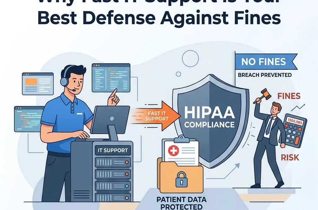 HIPAA Compliance Matters: Why Fast IT Support Is Your Best Defense Against Fines