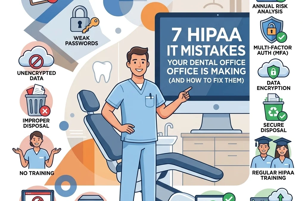 7 HIPAA IT Mistakes Your Dental Office Is Making (and How to Fix Them)
