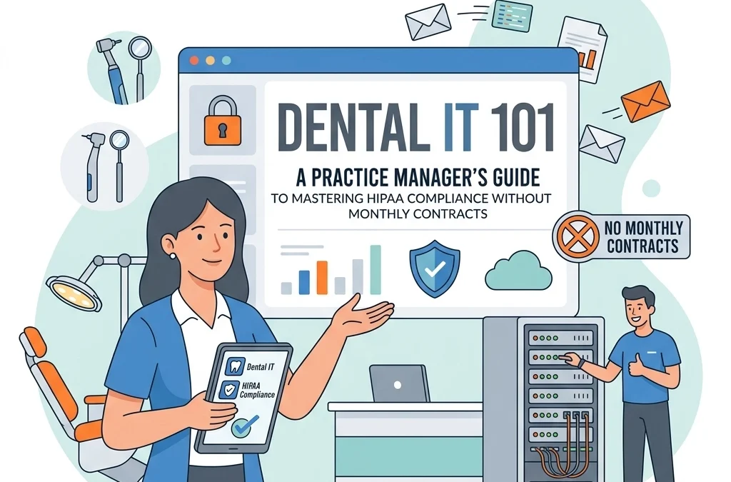 Dental IT 101: A Practice Manager’s Guide to Mastering HIPAA Compliance Without Monthly Contracts
