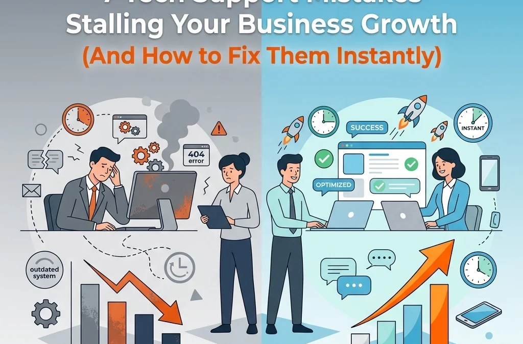 7 Tech Support Mistakes Stalling Your Business Growth (And How to Fix Them Instantly)