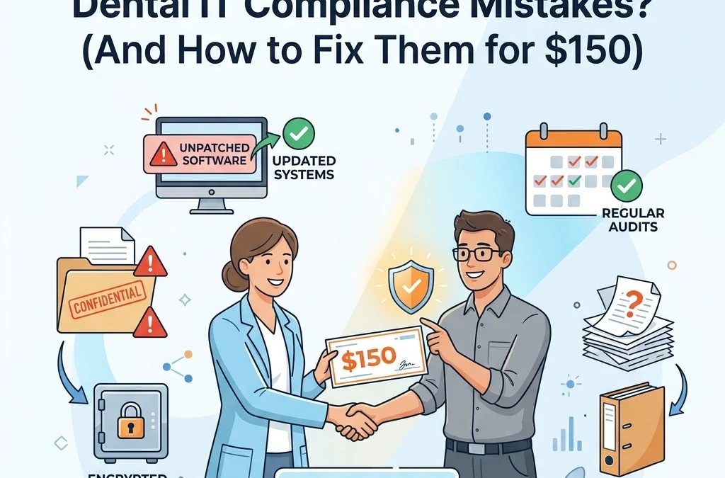 Are You Making These Common Dental IT Compliance Mistakes? (And How to Fix Them for $150)
